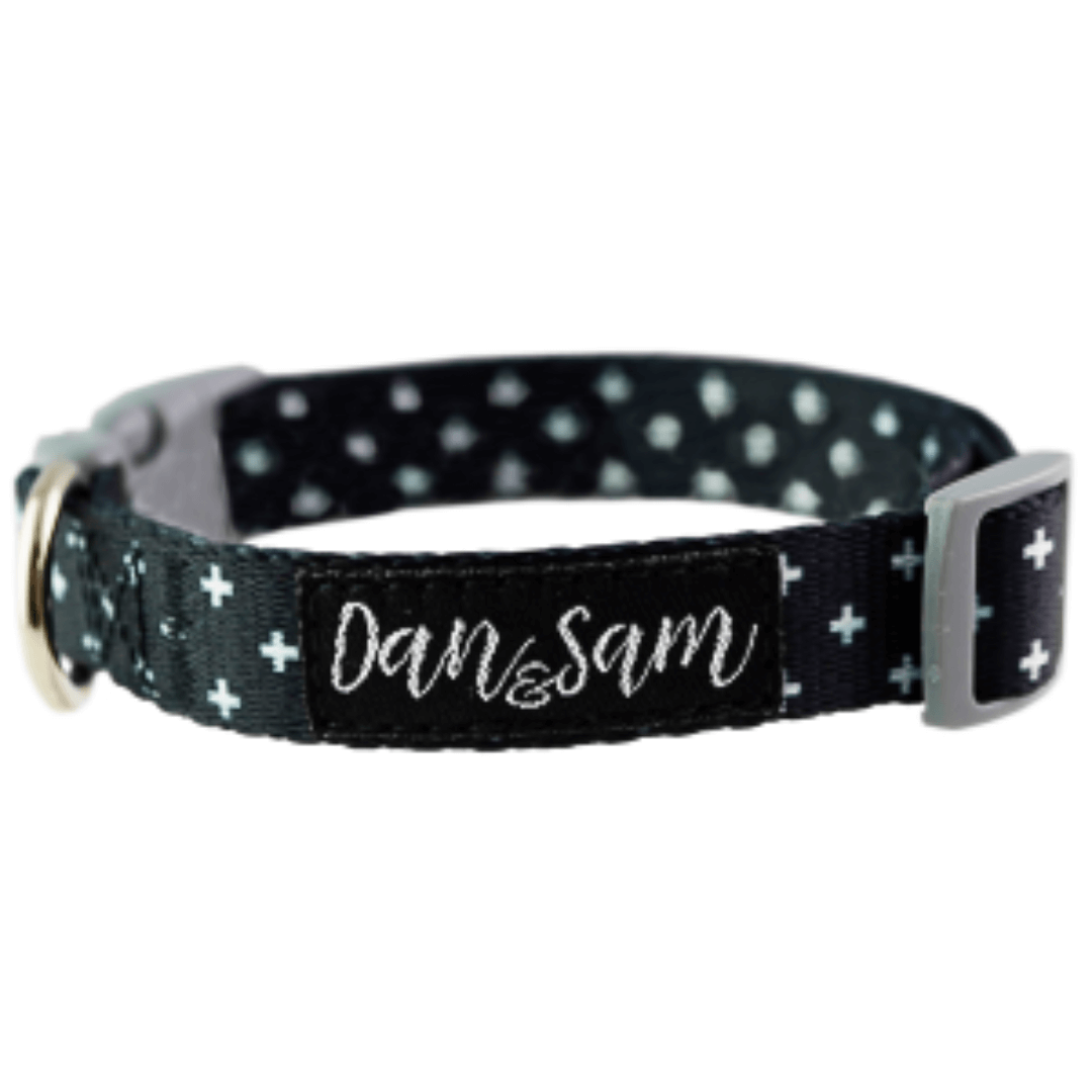 Dan & Sam - Crossways - Adjustable Polyester Webbing Dog Collar