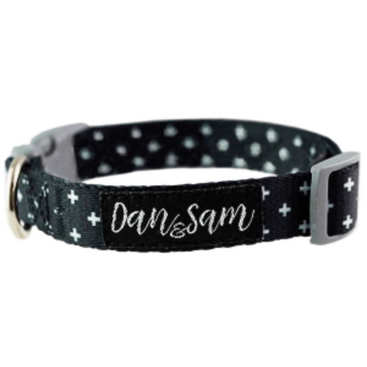 Dan & Sam - Crossways - Adjustable Polyester Webbing Dog Collar