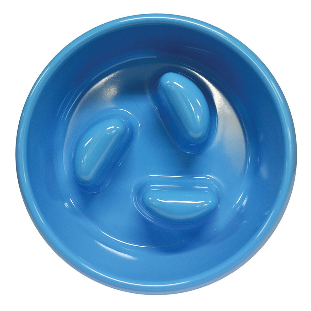 Scream - Loud Blue - Round Slow Feeder Bowl